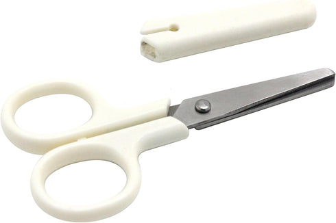 Child Scissors Set, 2 Piece with Colorful Covers, Stainless Steel Blades...