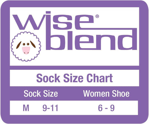 Wise Blend Women's Merino Wool Blend Colorful Stripe Crew Socks 3 Pair Pack, Multi, Medium...