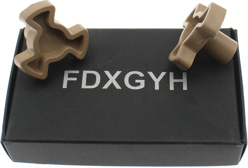 FDXGYH Microwave Turntable Coupler 2 Pcs Microwave Oven Turntable Roller Guide Support Glass Tray Drive Coupling Replacement [Shaft Length - 0.59i...