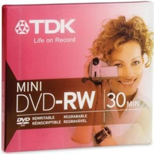 mini DVD-RW 1.4GB reWriteable...