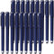 Lin.Pen 1.0mm Black Gel Pens, 2-in-1 stylus gel pen, Gel Ink Rollerball Pens for Office, Black gel ink(18 Pack-blue), Dark blue......