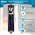 TALISMAN4U Ten Commandments Mezuzah with Scroll Silver Tone Blue Enamel Israel Door Mezuza 3.5 Inch...
