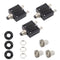 Thermal Circuit Breaker 5 Amps, Thermal Overload Protector L1 Series 125-250V AC 50V DC Push Button Manual Reset Circuit Breaker (3PCS?...