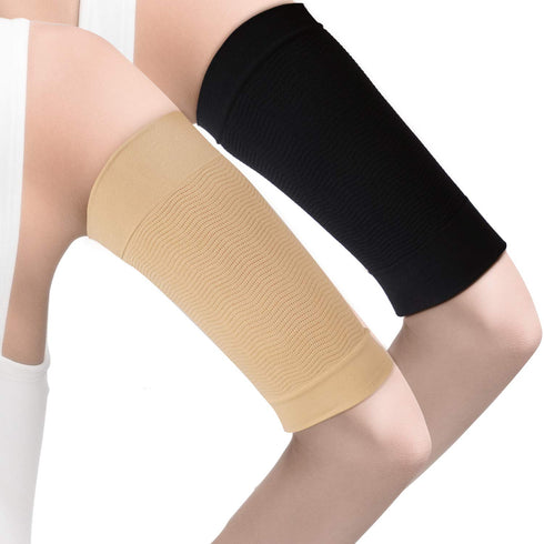 WILLBOND 4 Pairs Slimming Arm Sleeves Arm Elastic Compression Arm Shapers Sport Arm Shapers for Women...