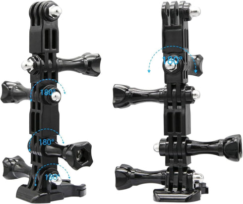 3-Way Adjustable Extension Pivot Arm Straight Joints Adapter Mount Kit, Long and Short, Same and Vertical Direction Straight Joints Connector Conv...