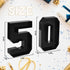 Cardboard Number for Charcuterie 50 Set Fillable Tray 10.2'' Black Charcuterie Paper Box for 50th Birthday Anniversary Party Decorations Chocolate...