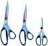 Craft Scissors Set of 3 Pack, All Purpose Sharp Titanium Blades Shears, Rubber Soft Grip Handle, Multipurpose Fabric Scissors Tool Set Great for O...