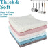 6 Pack Waffle Weave Dish Cloths, 13x13 Inch 100% Cotton Kitchen Towels for Washing Dishes - Super Absorbent, Quick Drying Dish Rags (Mixed Colors)...