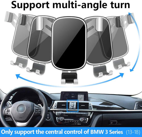 Car Phone Holder for 2013-2018 BMW 3 Series & 2014-2019 3Series Gran Turismo, 2014-2021 2 Series, 2014-2020 BMW 4Series & 4 Gran Coupe Auto Access...