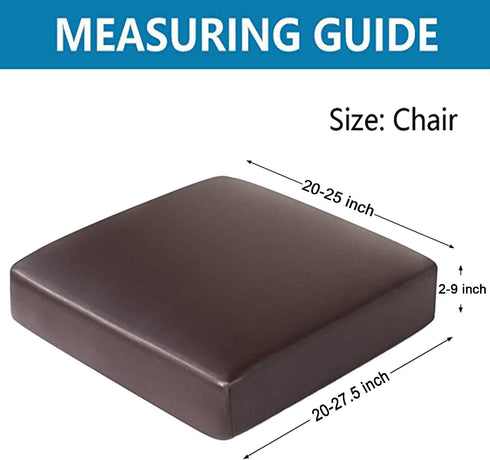 Faux Leather Couch Cushion Covers, Waterproof Sofa Cushion Slipcovers, Elastic RV Chair Seat Covers for Settee Seater, PU Leather Sofa Slipcovers ...