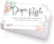 Canopy Street Pastel Watercolor Floral Diaper Raffle Tickets / 50 Baby Shower Sprinkle Game Drawing Cards / 2" x 3.5" Gender Reveal Party Activity...