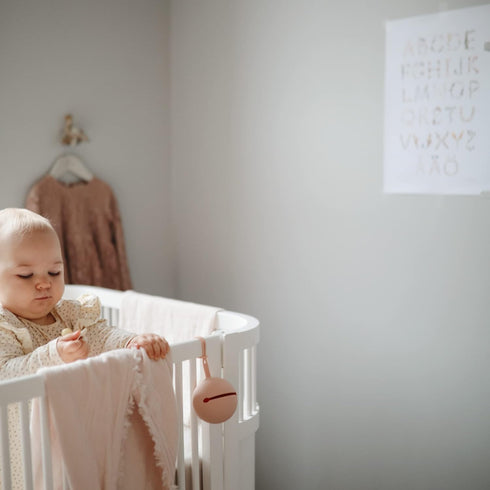 mushie Silicone Pacifier Holder Case (Blush)...