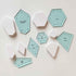 HONEYSEW 300PCS Paper Piecing Shapes Acrylic Quilt Templates Quilting Patchwork Piecing Craft for Sewing...
