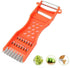 Vegetable Peeler,Saim Metal Scraper Fruit Grater Slicer Vegetable Peeler 7 in 1 Multifunction Kitchen Cutter Tool Orange 2 Pcs...