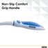 Superio Fruit and Vegetable Scrub Brush with Long Handle - Dish Cleaning Brush, Double Sided Scrubber, Non Scratch Kitchen Scrub Brush for Fruits/...