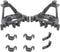 Beaquicy 00428344 Dishwasher Bearing Lower Rack Flip Tine Clip Kit - Replacement for Bos-ch Ther-mador Ken-more Dishwasher - Replaces 00418499 418499 420199 00420199 1999096 428344 Gray