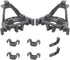 Beaquicy 00428344 Dishwasher Bearing Lower Rack Flip Tine Clip Kit - Replacement for Bos-ch Ther-mador Ken-more Dishwasher - Replaces 00418499 418499 420199 00420199 1999096 428344 Gray