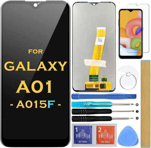 Screen Replacement LCD Display Touch Digitizer Assembly ?Black?for Samsung Galaxy A01 2019 A015 SM-A015F SM-A015G SM-A015V 5.7" ?Not fit A015M)...
