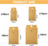 4 Sizes Clasp Envelopes Kraft Paper Catalog Clasp Envelope with Clasp Closure for Filing, Storing or Mailing Documents, 50 Pieces (Brown,5 x7 In,6...