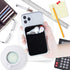 ACKLLR 3 Pack Cell Phone Card Holder with Adhesive Sticker for Back of Phone, Stretchy Fabric Card Sleeves ID Credit Card Pocket Stick On Wallet f...