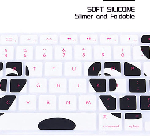 HRH Silicone Keyboard Cover Skin for MacBook Air 13,for Macbook Pro 13/15/17 (with or w/out Retina Display, 2015 or Older Version)&for iMac Older,...