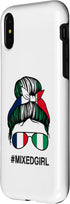 iPhone X/XS Nigeria France Flag Nigerian French Messy Bun Case...