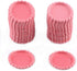 100 PCS Flat Decorative Bottle Cap Craft Bottle Stickers Double Sideds Printed for Hair Bows, DIY Pendants or Craft ScraPbooks Pink...