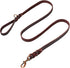 Heavy-Duty Leather Dog Leash 5.6 ft - Soft & Strong Training Dog Leashes for Small, and Medium (Brown, 5.6 ft x 5/8")...
