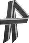 Luwint Long Thin Satin Scarf, Stripped Skinny Silk-like Necktie Chiffon Scarves Narrow Sash Waist Belt for Girl Women (Black)...