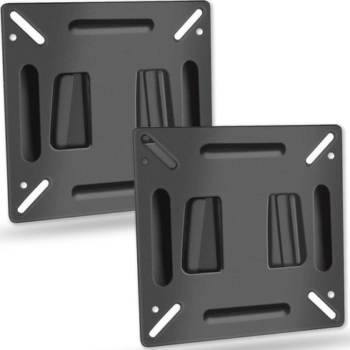 2 Pack Monitor Wall Mount RV TV Mount for 14”-27” LED LCD Flat Screens, Small TV Mount for Computer Monitors, Camper TV Mount Low Profile Fixed wi...