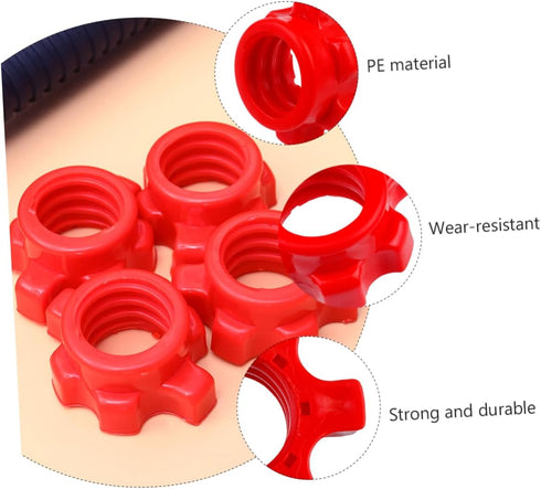 Yardwe 4 Pcs clip clip barbell screw collar set collars screw Accessories Dumbbell Nut accessories fitness hand bell Curling pesa equipment suppli...