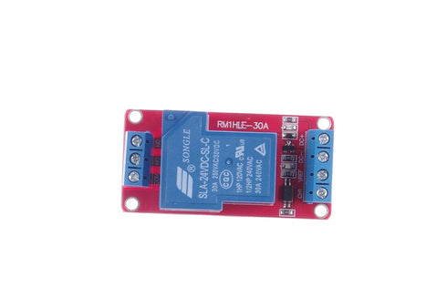 DC 24V 1 Channel 30A Relay Module Bidirectional Optocoupler Isolation High Low Level Trigger for PLC Equipment, Industrial Systems, Furniture Inte...