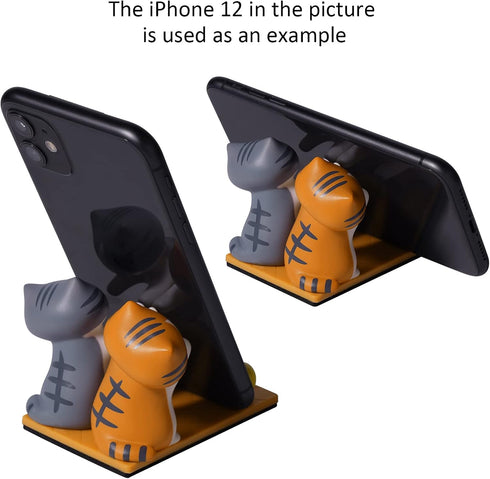 Cute Cat Smartphone Stand Phone Holder Cartoon Animal Japanese Anime (Pumpkin and Gabriel)......
