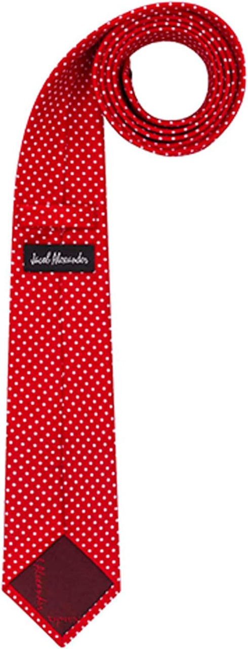 Jacob Alexander Polka Dot Print Men's Polka Dotted Extra Long Tie...