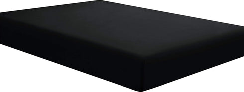 Sfoothome Black Fitted Sheet, 14 Inch Pocket Deep, Microfiber Sheets, Queen Size...