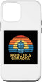 iPhone 12 mini Robotics Grandpa Stem Vintage Cute Robot Stem Womens Tee Case...
