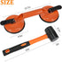 Floor Gap Fixer Tool for Laminate Floor Gap Repair Includes Heavy Duty Aluminum Suction Cup and Fiberglass Handle Rubber Mallet (Can't Use on Scra...
