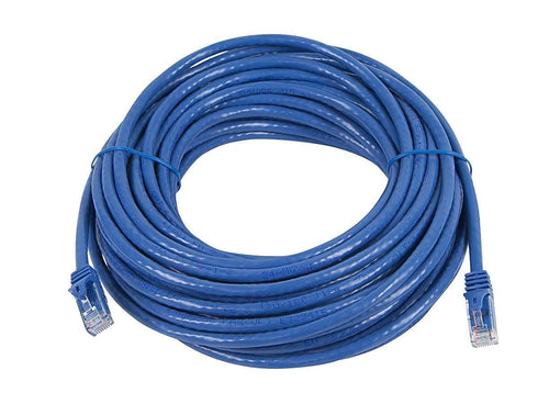 Monoprice Cat6 20ft Blue Patch Cable UTP 24AWG 550MHz Pure Bare Copper Snagless RJ45 Flexboot Series Ethernet Cable- Pack of 1...