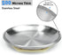 Stainless Steel Cat Dishes for Food and Water Bowls for Small Pets Relief of Whisker Fatigue -2 Sets Shallow Style(6.5 Inch)...
