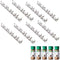 40 Spice Gripper Clips, 8 Strips Spice Racks Hold 40 Plastic Heavy Jars Bottles for Cabinet Door...