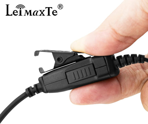 RDU4100 Earpiece,Compatible with Motorola RDM2070D CLS1110 CLS1410 CP185 CP200D 2 Way Radio with Mic PTT Walkie Talkie Headset Security Acoustic T...