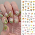 Flowers Nail Art Stickers Spring Blossom Water Transfer Nail Decals Flowers Water Transfer Nail Stickers Yellow Flowers Nail Art Design Decals for...