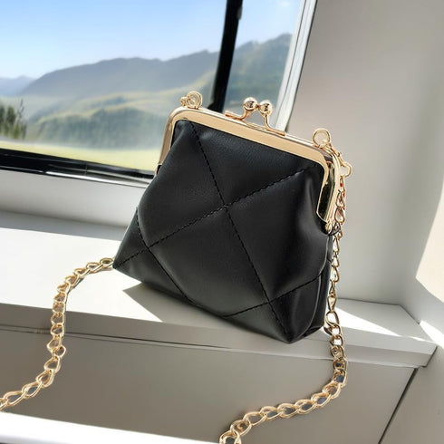 1Pcs Women Kiss Lock Purses and Handbags Vintage Purses Wallet Crossbody Bag Handbag...