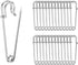Pack of 30 Large Safety Pins, 2.76" Heavy Duty Blanket Pins Bulk Steel Spring Lock Pins Fasteners for Blankets Crafts Skirts Kilts Brooch Making...