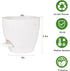 6 Inch Orchid Pots with Holes, 2 Pack Self Watering Planters for Orchids Plastic Orchid Pot Plant Flower Pots for Orchids Indoor Outdoor (White)...