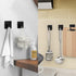 NOVEMBER SPRING Self Adheisve Hooks for Kitchen Utensils,Sticky Wall Hooks Heavy Duty for Bathroom Door Coat Hanging,no Nails Stainless Steel Pan ...