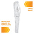 KleenGuard A20 Elastic Wrist and Ankle Coverall, 2X, White (37718), REFLEX Design, Zip Front...