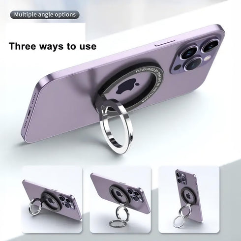AnHome Magnetic Phone Ring Holder for MagSafe Kickstand, Magnet Finger Loop Grip Stand Holders, Compatible with iPhone 15 14 Plus 13 12 Pro, Pro M...
