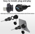 PENGLIN Waterproof USB 3.0 Cable, USB Male to Female Panel Mount Connector with USB Male to Male Extension Cable, USB3.0 Connector Set(Type A Fema...