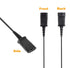 VoiceJoy Call Center Headset Quick Disconnect Cable Y Splitter Adapter Trainer Cable for Training Center Compatible with Plantronics QD headsets S...
